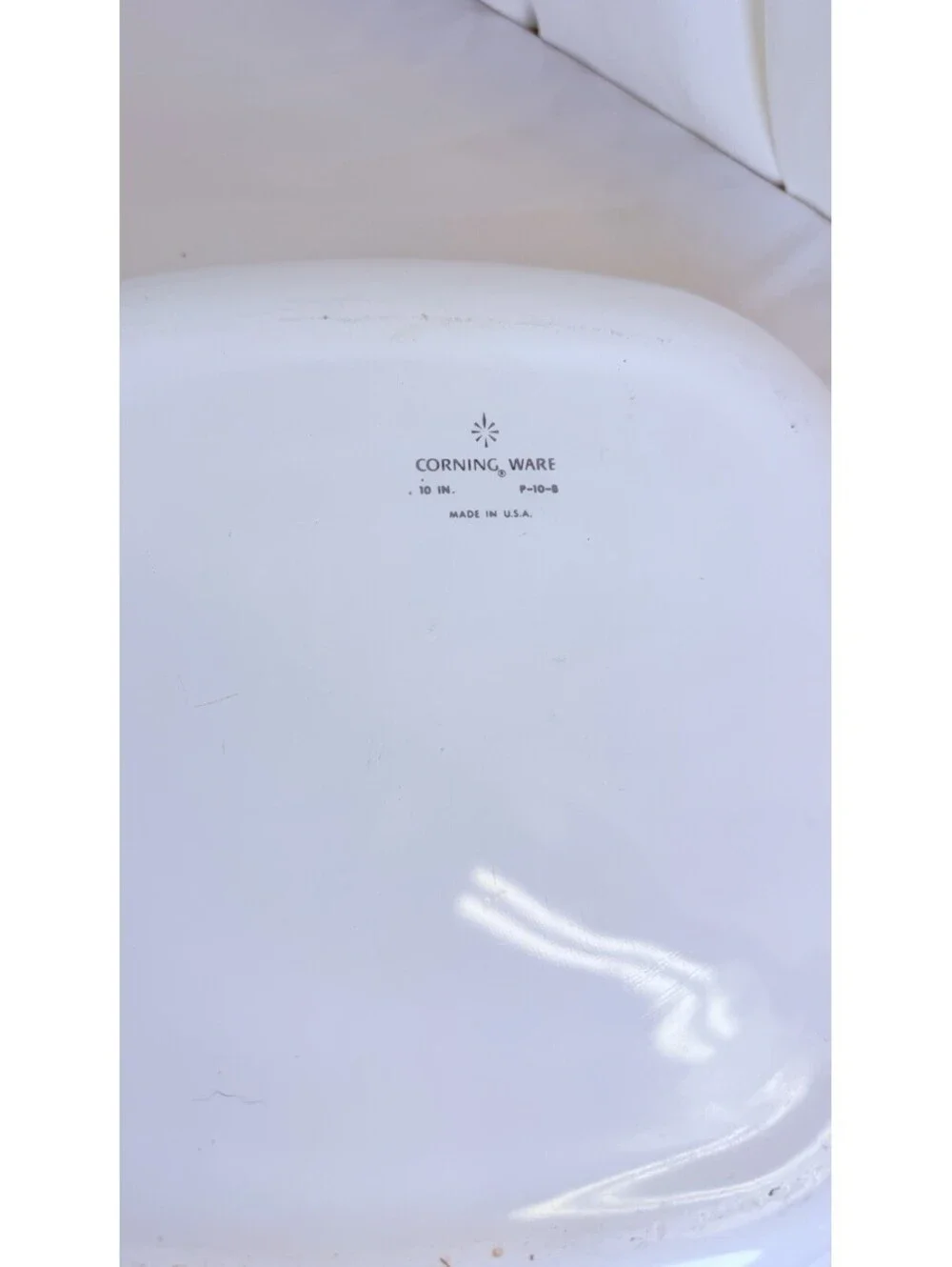 Vintage Corning Ware Casserole Dish #10 Blue Cornflower No Lid 9.5x9.5x2